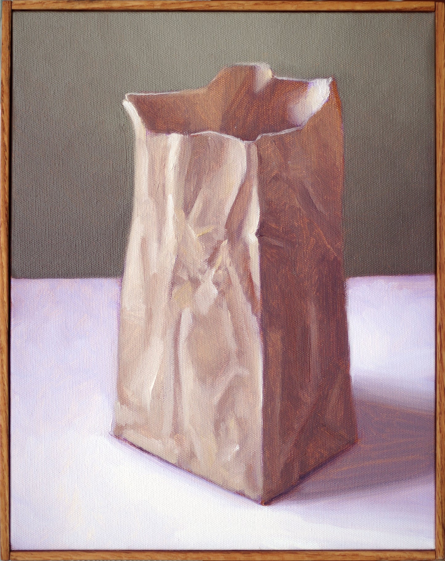 Paper Bag Still Life - Oil on canvas | Paper Bag no. 7