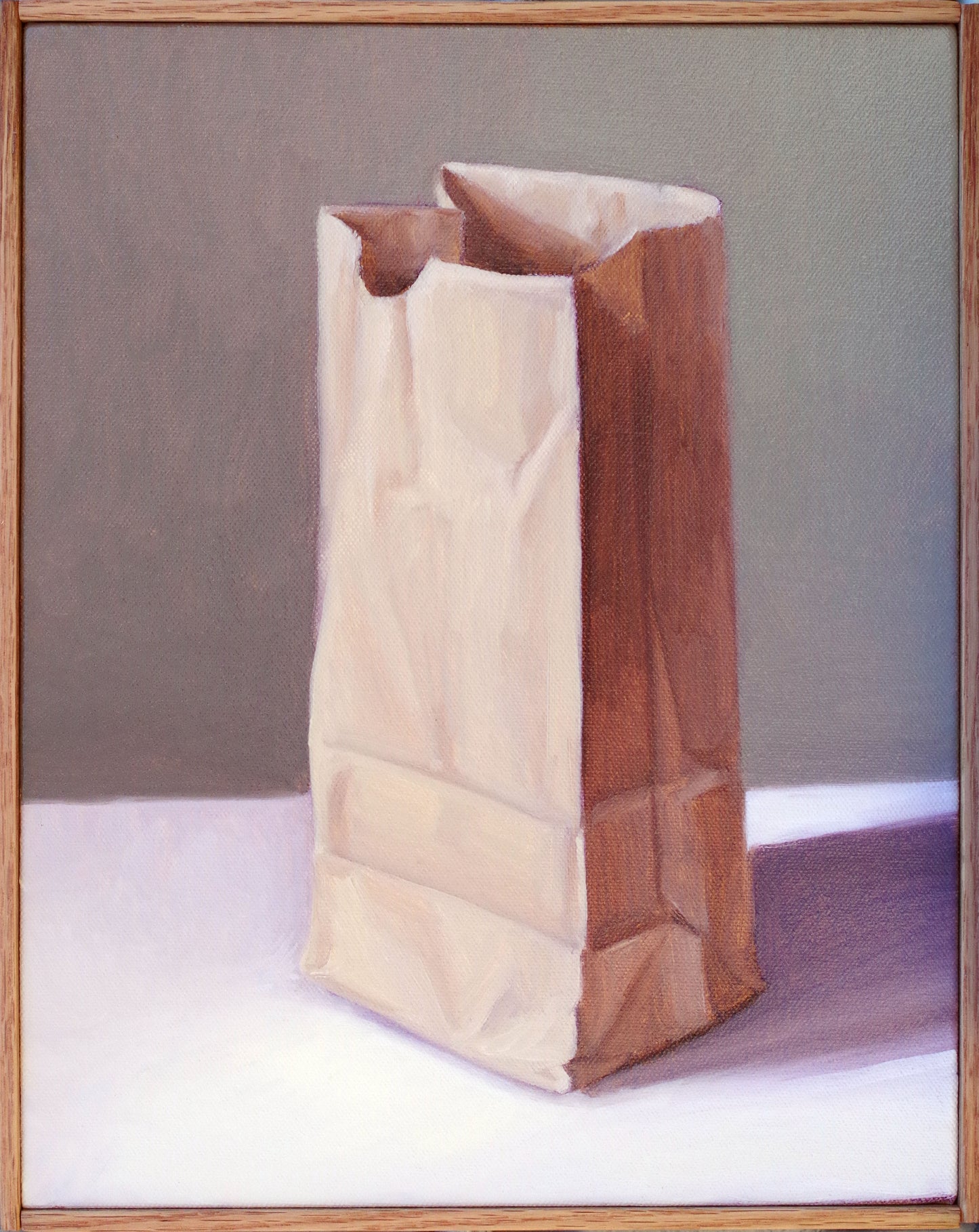 Paper Bag Still Life - Oil on canvas | Paper Bag no. 7
