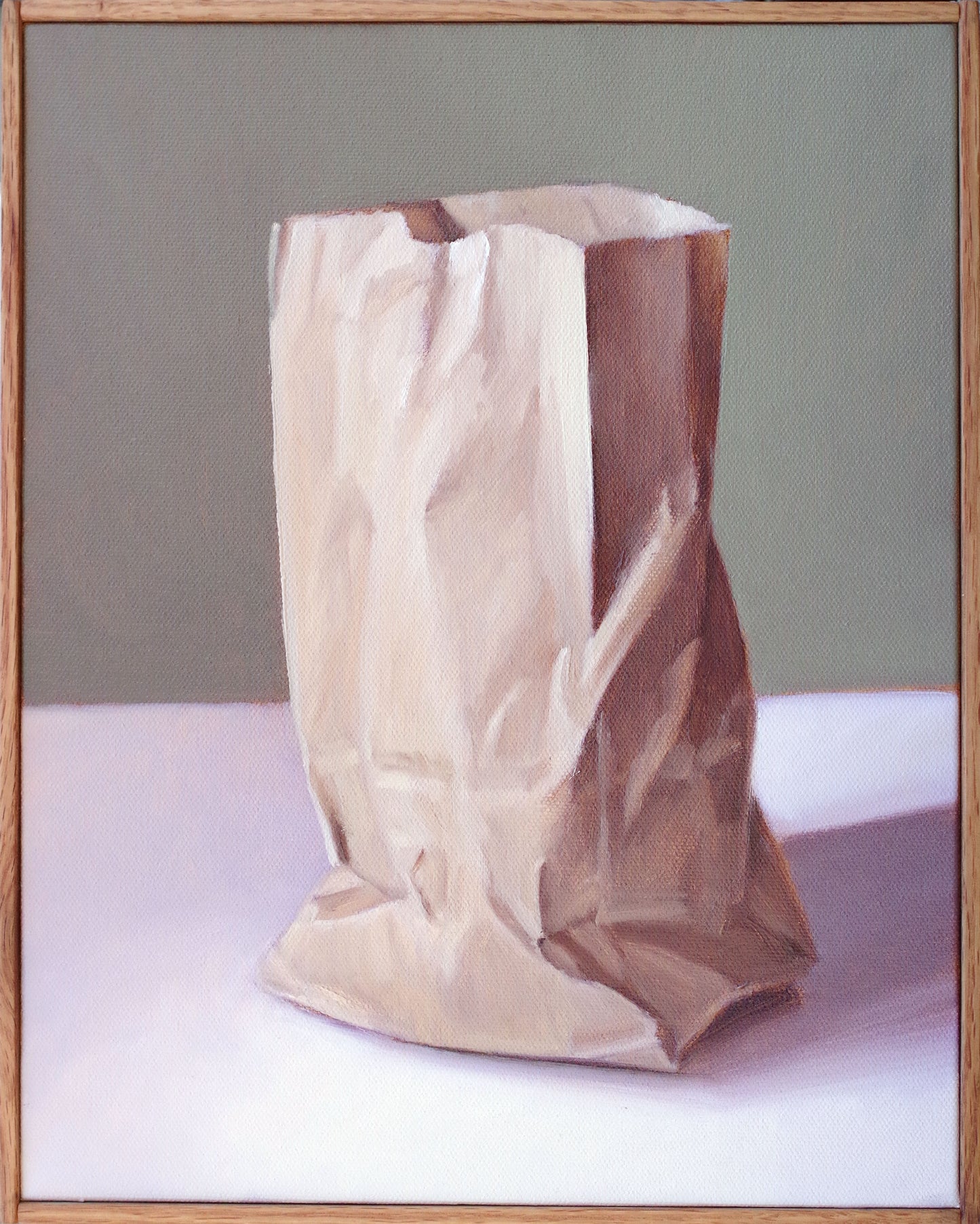 Still Life Painting of Paper Bag - Oil on canvas | Bag no. 8