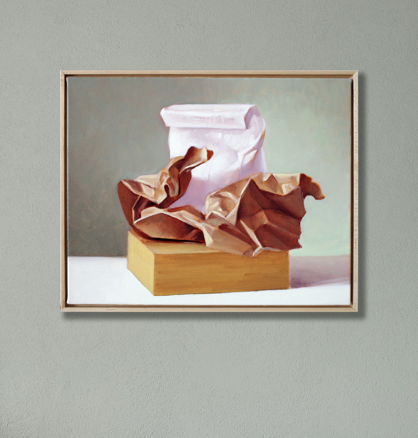 Bakers Bag Oil Painting – Original Framed Still Life 16x20