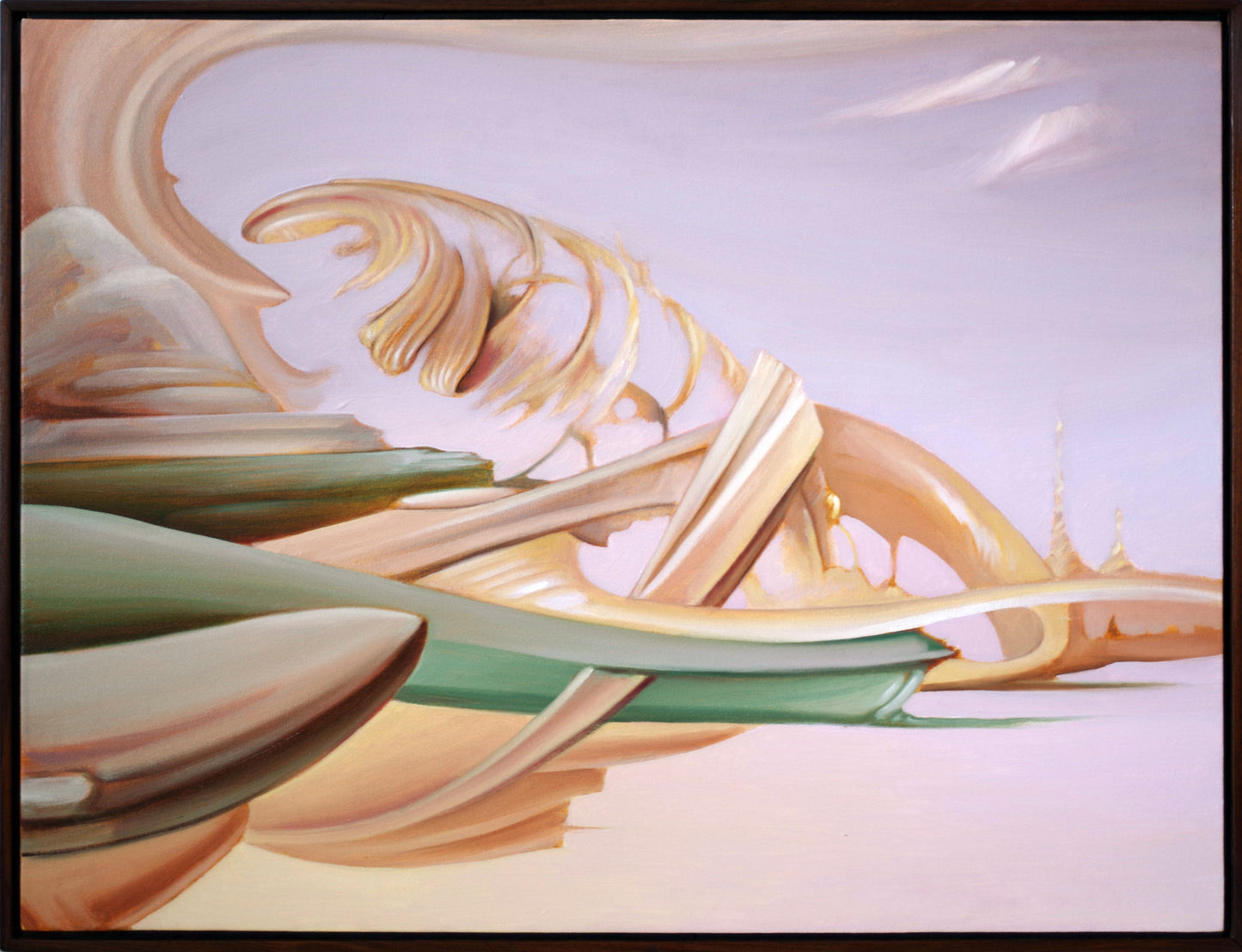 Original oil painting on canvas by James Bursenos 27 x 36 inches | Concrescence