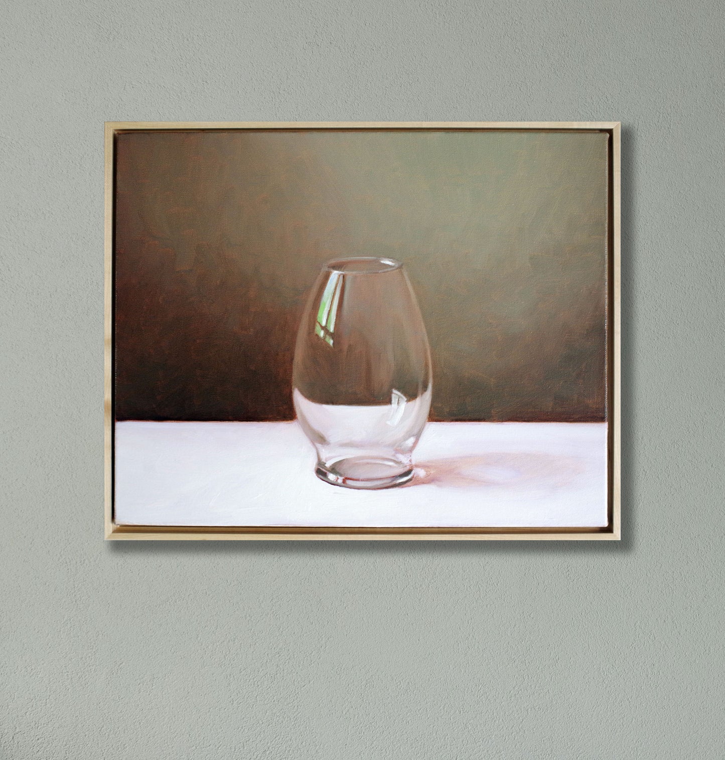 Vase Still Life Painting 16x20 | Oil on Canvas, Framed