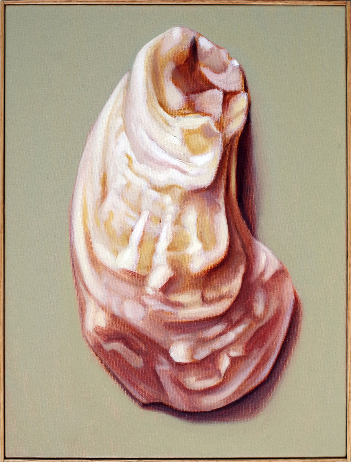 Framed Seashell Painting - 18x24 Oil on Canvas