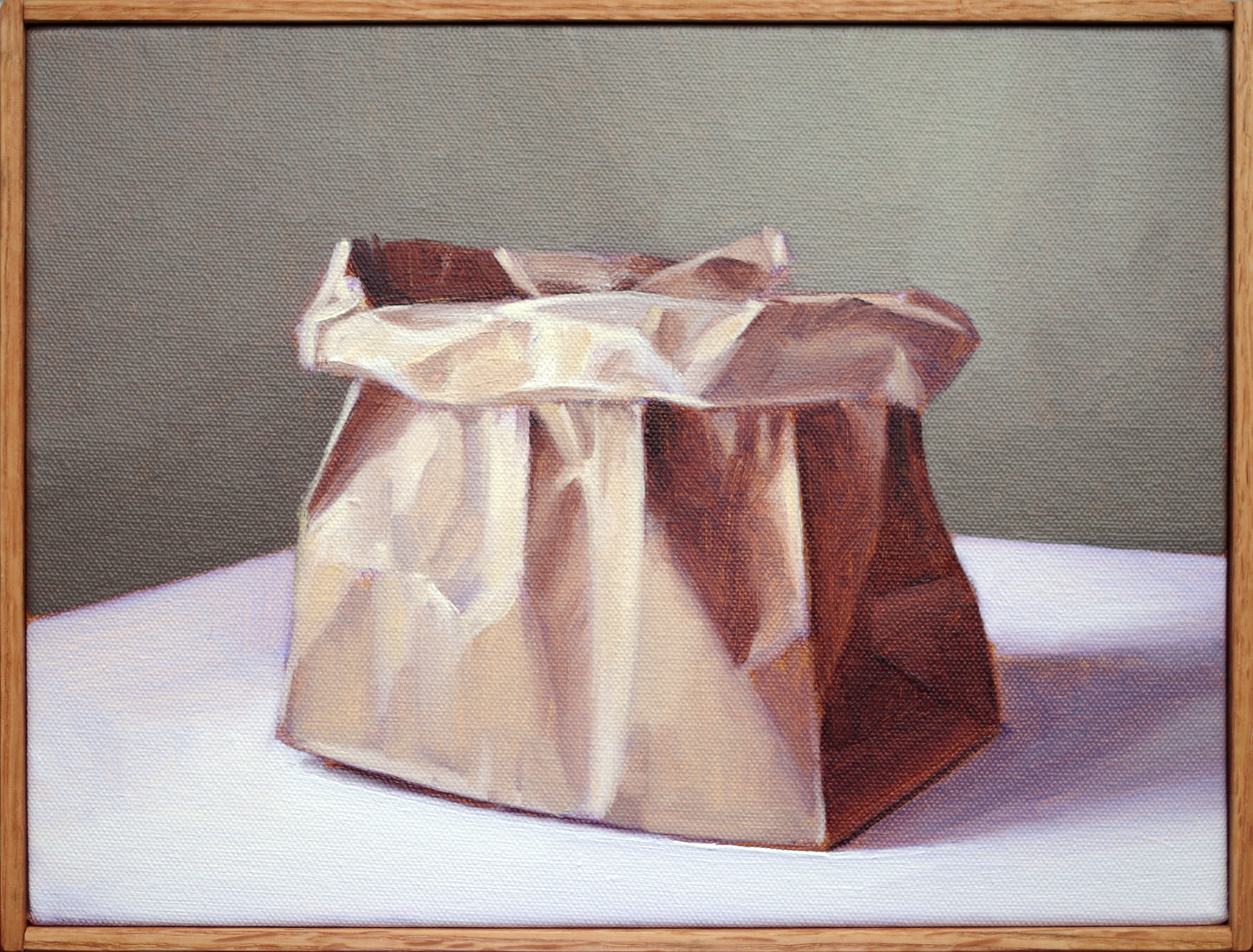 Paper Bag Still Life Painting - Oil on canvas | Bag no. 4