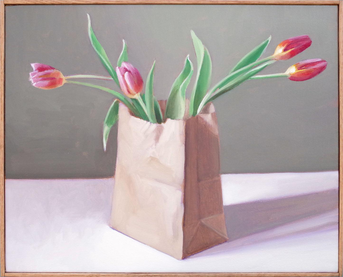 Still Life Painting of Tulips | Bag of Tulips no. 2