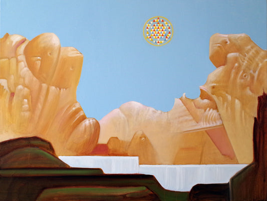 Breakthrough Oil Painting – Original Framed Surrealist Art 30x40