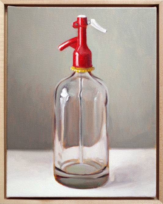 Still Life Painting 11x14 Oil on Canvas | Soda Water Bottle