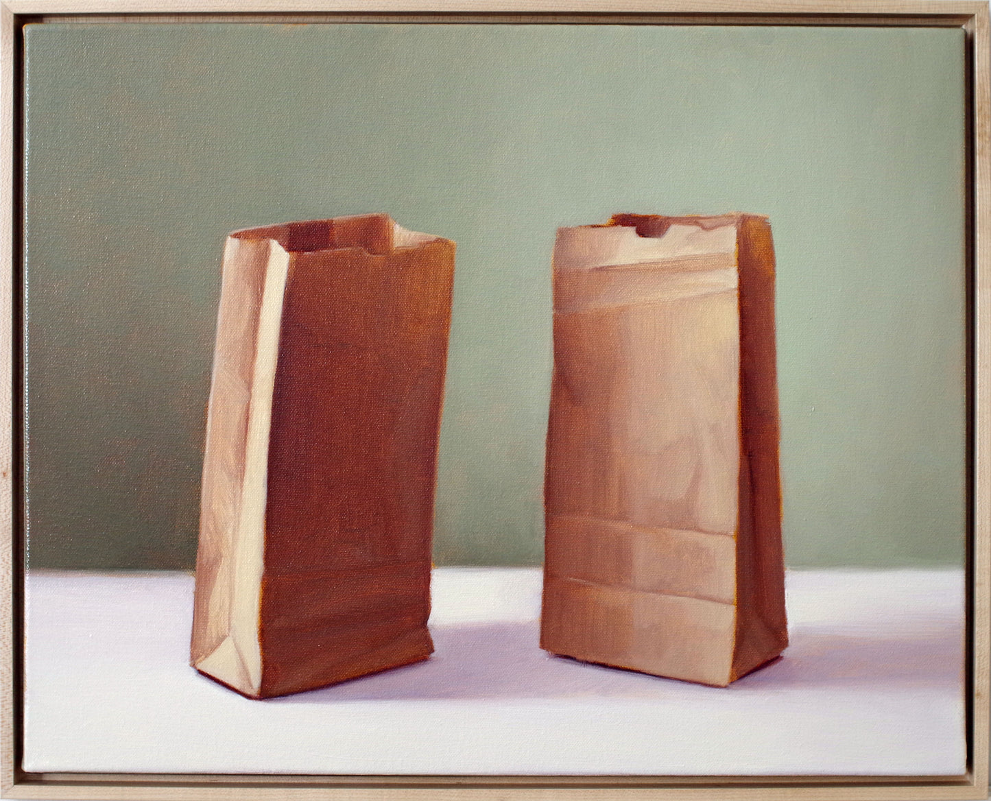 Still Life Painting 16x20 Oil on Canvas | Two Bags Too